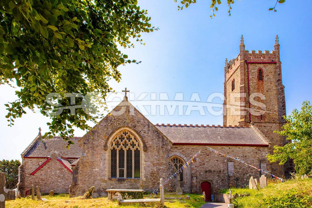 Image of St Clements Church - the 'Mother Church' of Dartmouth, from main entrance.